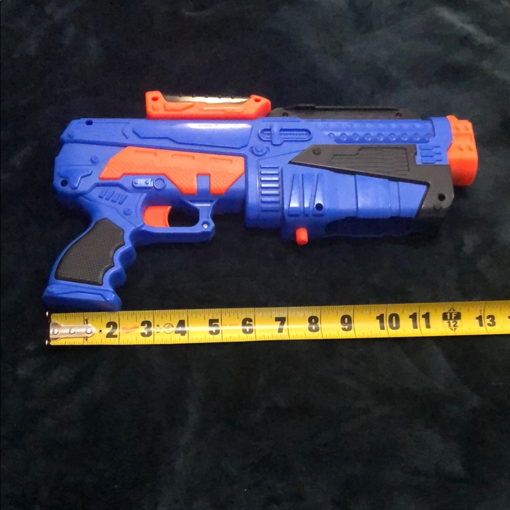 Blue and Orange Toy Blaster